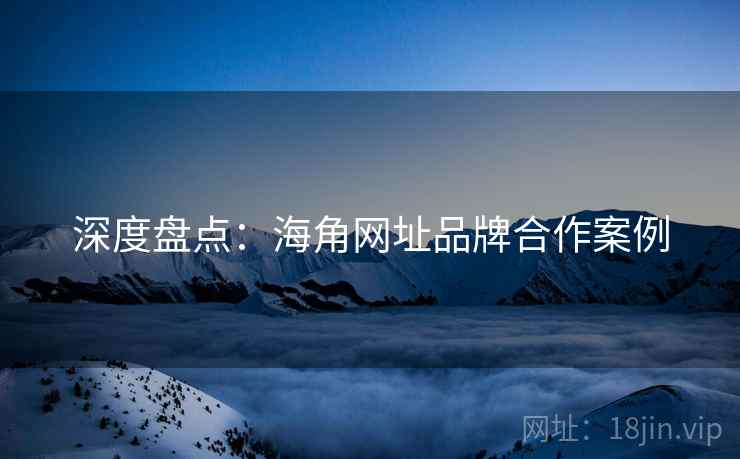 深度盘点：海角网址品牌合作案例
